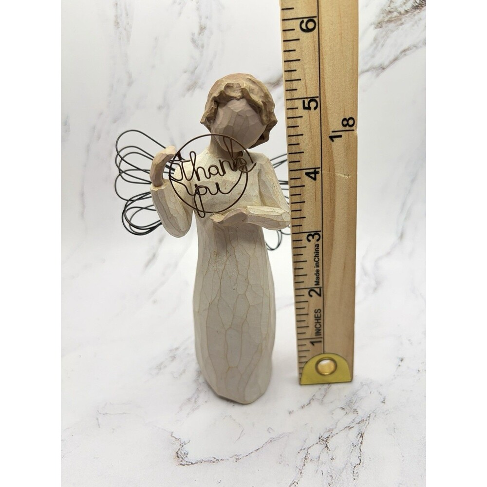 Willow Tree “Just For You” Angel Holding a Wire Thank You Sign (no box, 2005) - Picture 7 of 7